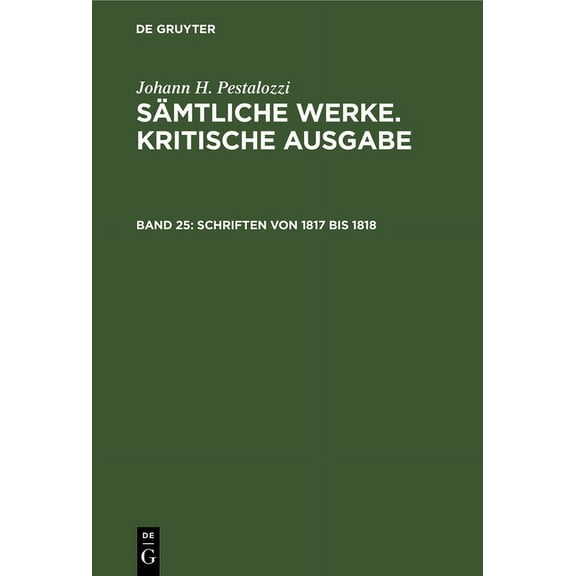 Schriften von 1817 bis 1818 (Hardcover)