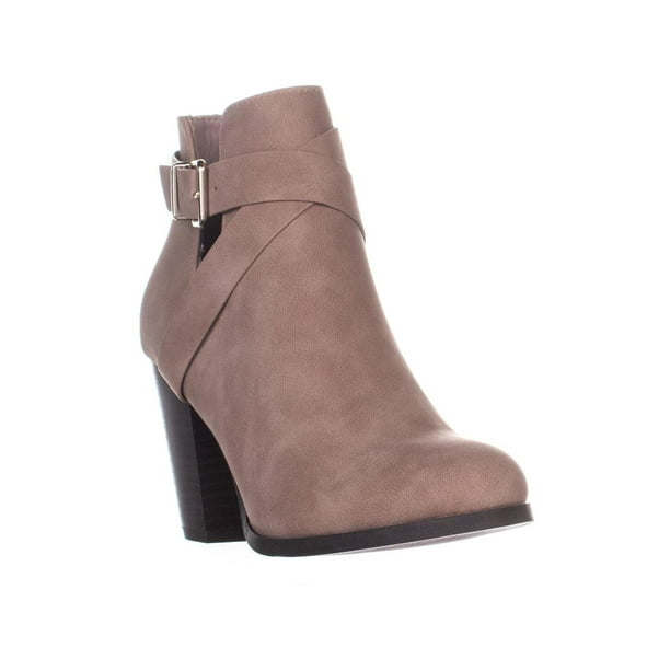 light brown ankle boots with heel