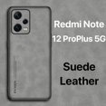 thumbnail image 2 of Funda Cuero Gamuza Para Redmi Note 12 Pro+ 11S 11 Pro Plus 5G 4G Case Toque Cómodo Anti-huella digital Botones a prueba de golpes Presione fácilmente Proteger la cámara Proteger la pantalla Anti-caída Gao Jiahui unisex, 2 of 2