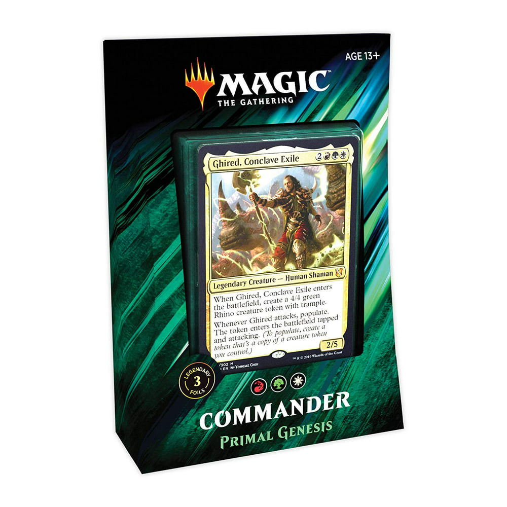 Magic The Gathering Commander 2019 Primal Genesis Deck 100 Card