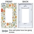 thumbnail image 3 of Yayeee Rocker Switch Wall Plate 1-Gang 4.6"x2.9" Home Decorative Outlet Cover, Watercolor Wildflowers Pattern, 3 of 6