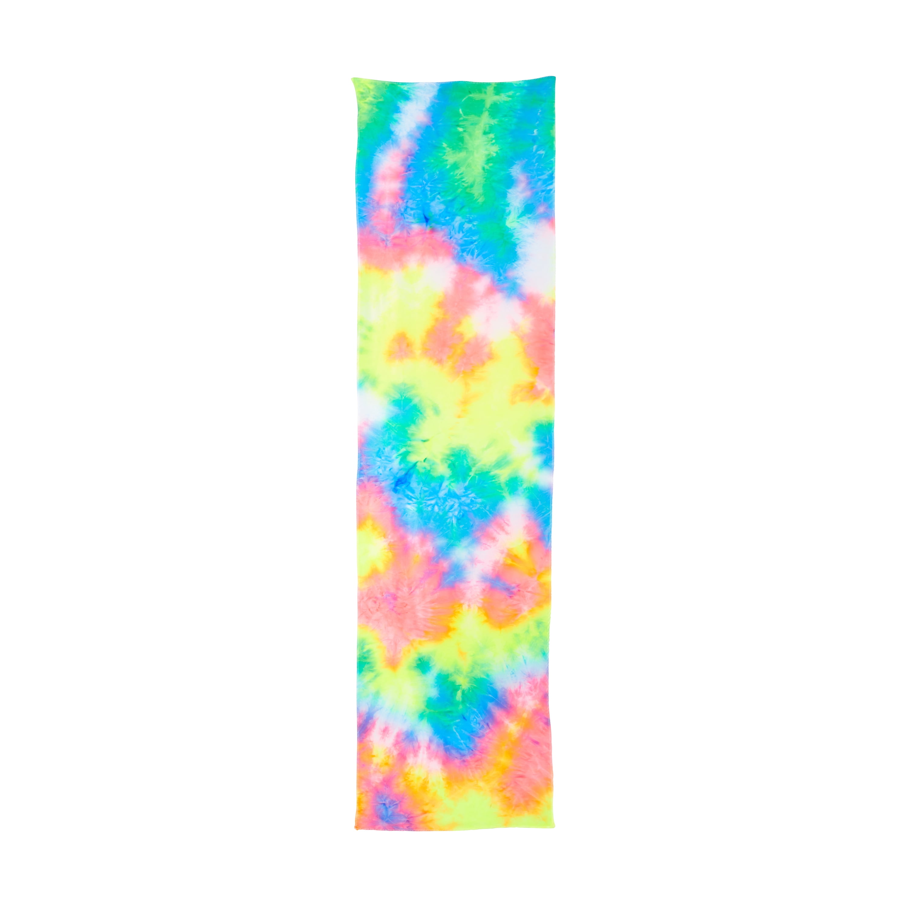 KISS Colors & Care Satin Hair Wrap Scarf 60" Extra Long, Tie Dye