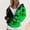 Green, variant on Trushirts Womens Purple Zip Up Hoodie - Oversized Polyester Style with Artistic Color Splash Print & Kangaroo Pockets, S-XXXL for Casual Daily Wear/Layering,Size XL