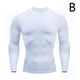 thumbnail image 1 of Wartleves Camiseta larga de compresión para hombre para correr, camisetas deportivas de entrenamiento de secado rápido. EE. UU., 1 of 7