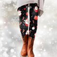 thumbnail image 2 of adviicd Women's High Waist Christmas Ankle Length Seasonal Printed Leggings (Hot Pink, L), 2 of 4