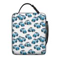 thumbnail image 5 of Police and Checkered White Pattern Insulated Lunch Bag for Men Women,Waterproof Lunch Box for Work,Picnic or Travel,Thermal Insulation,10.63x9.06x3.54 Inches, 5 of 5