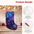 thumbnail image 4 of KLL Magic Colorful Forest Leaves for 18" Christmas Stocking Snowman Xmas Stocking Holiday Christmas Decoration Gifts for Family Kids, 4 of 8