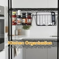 thumbnail image 5 of 2 Pack Large Grid Wall Baskets - Gridwall Accessories Set Black Metal Hanging Shelf Basket Bins Organizer - Modular Storage Holders for Photo Display Panel Shelving Caddy for Garage, 5 of 7