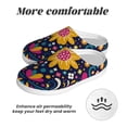 thumbnail image 6 of Picia Cinco De Mayo Floral for Women's Lamb-hug Comfy Fleece House Slippers Memory Foam, Slip-on House Shoes Indoor Outdoor-37/38, 6 of 7