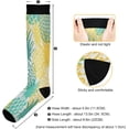 thumbnail image 3 of FREEAMG Pineapple Compression Socks for Women Men, Circulation Knee High Stockings for Running Cycling Medical, 1Pair, 3 of 7