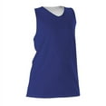 thumbnail image 7 of Alleson Athletic Women's Reversible Racerback Tank 506CRW Navy/ White XS, 7 of 7