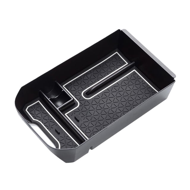 Custom Fit Center Console Organizer Tray for Toyota RAV4 2019-2023, Waterproof PVC ABS Storage Box with Dustproof Lid
