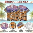 thumbnail image 6 of Rabbits in the Snow Hawaiian Shirt, Button Down Shirt for Adults or Dogs, Cuban Collar, Short Sleeve Polyester Summer Shirt, 6 of 8