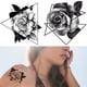 thumbnail image 1 of onlyliua Ofertas Tatuajes con Bocetos Pegatinas Abstractas Pegatinas Flores Rosas, 1 of 2