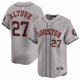 thumbnail image 1 of Camiseta clásica de béisbol de visitante de José Altuve, gris, de los Houston Astros, con número de estrella bordado.-M, 1 of 2