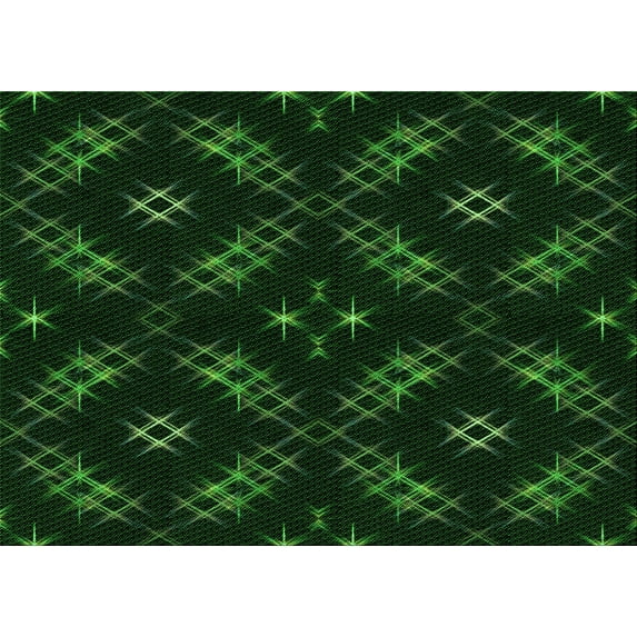 Ahgly Company Machine Washable Indoor Rectangle Transitional Green Area Rugs, 4' x 6'