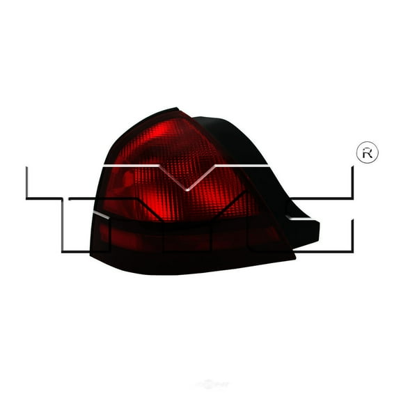 TYC 11-6090-01-9 Capa Certified Tail Light Assembly Fits select: 2003-2011 MERCURY GRAND MARQUIS