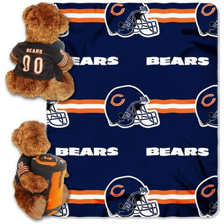 NFL Chicago Bears Bear Throw/Pillow Combo