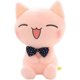 thumbnail image 1 of Lindo juguete de peluche, altura sentada de 11 pulgadas (aprox. 28 cm), juguete de peluche de gato rosa de peluche suave, 1 of 5