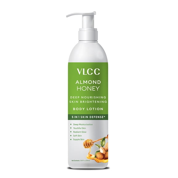 VLCC Almond Honey Body Lotion, Body Lotion for Women, 11.83 oz