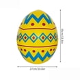 thumbnail image 1 of 6 Pack Easter Inflatables Outdoor Decorations 13.8 Inch Inflatable Easter Eggs for Lawn Garden Porch Yard Spring Holiday Party Blow Up Decor, 1 of 5