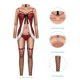 thumbnail image 5 of VISgogo Mono de Navidad para Mujer, Traje de lencería con Estampado erótico Escenario Rendimiento Manga Larga Señoras Elástico Body Mameluco VISgogo moda, 5 of 6