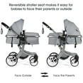 thumbnail image 5 of Infans Folding Aluminum Infant Reversible Baby Stroller W/ Diaper Bag Grey, 5 of 7