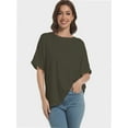 thumbnail image 5 of Women's Casual Short Sleeve T-Shirt, Crew Neck Basic Tee, Soft Comfortable Everyday Top, 5 of 6