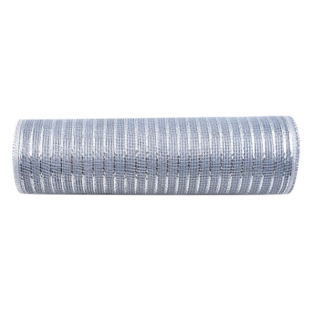 Poly Mesh Ribbon With Metallic Foil Each Roll For Wreaths Swags Bows Wrapping And Decorating
