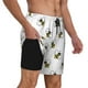 thumbnail image 2 of Fotbe Bee Traje de Baño para Hombre – Shorts de Natación de Secado Rápido con Forro y Bolsillos-Small, 2 of 6