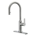 thumbnail image 3 of Anzzi KF-AZ1068BN Cresent Single Handle Pull-Down Sprayer Kitchen Faucet in Brushed Nickel, 3 of 5