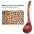 thumbnail image 2 of 2PSC Wooden Spoon 9.45 Inch Smooth Long Handle Spoon Multipurpose Long Handle Wood Porridge Ladle Lightweight Deep Wooden Soup Ladle Spoon for Kitchen Restaurant, 2 of 10