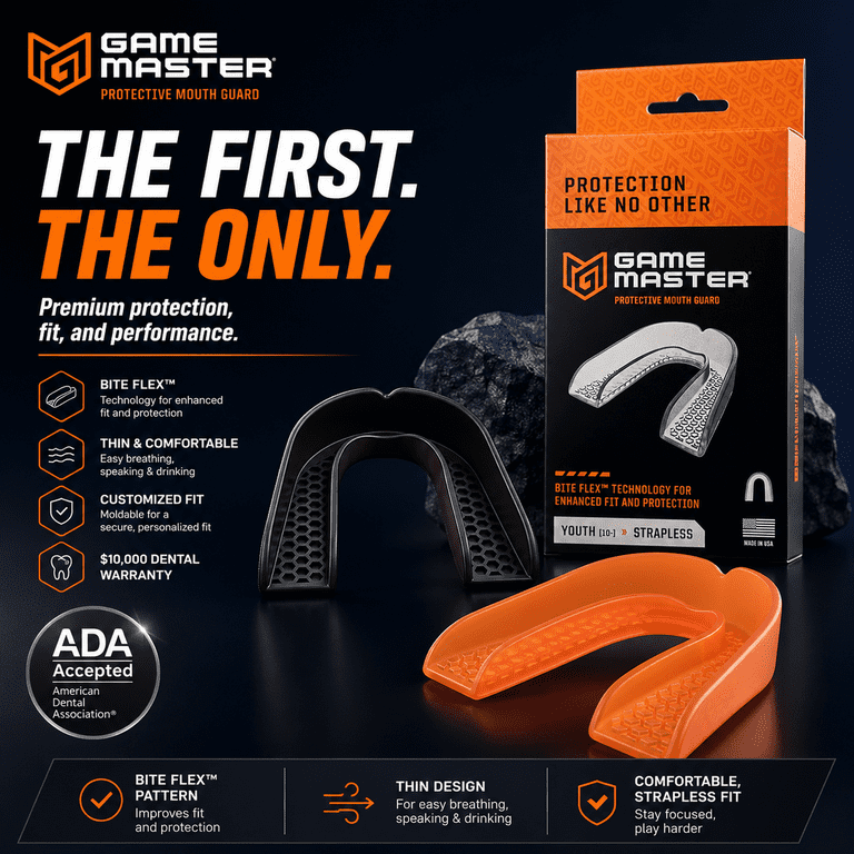Youth Boil-and-Bite Mouth Guard, Strapless Design photo 7