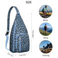 thumbnail image 3 of Vintage Leopard Sling Backpack - Romantic Animal Print Crossbody Bag, Fashionable Anti-Theft Daypack, 3 of 4