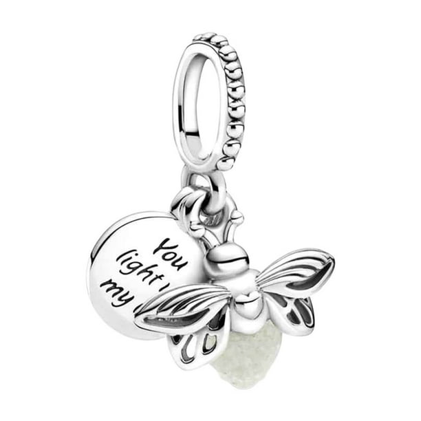 Charms Pandora Pulsera Joyería Abeja Forma Serie Señoras Pulseras Colgante