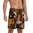thumbnail image 5 of KLL Sunflower Butterfly Cow for Men's 1-Pack Shorts,Sleep Pajama Shorts for Men Soft Pj Shorts Men's Pajama Bottoms Sleepwear -XX-Large, 5 of 7