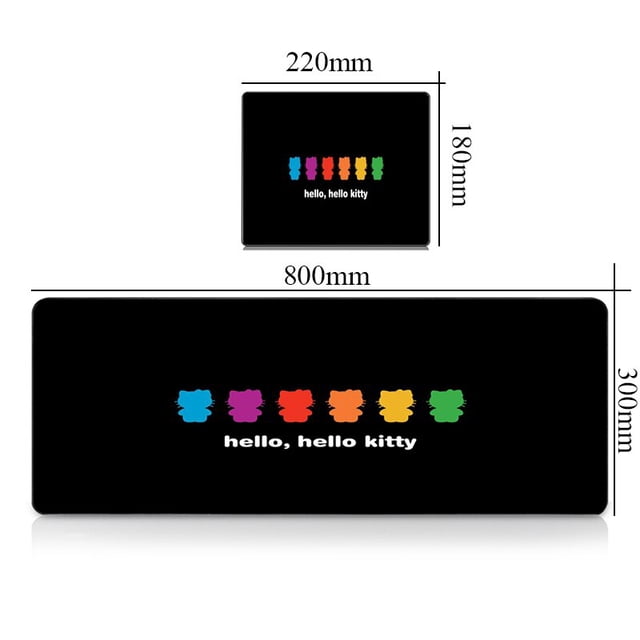 Alfombrilla de ratón grande Kawaii para Gamer, accesorios de Gaming para Pc, alfombrilla antideslizante para teclado y armario