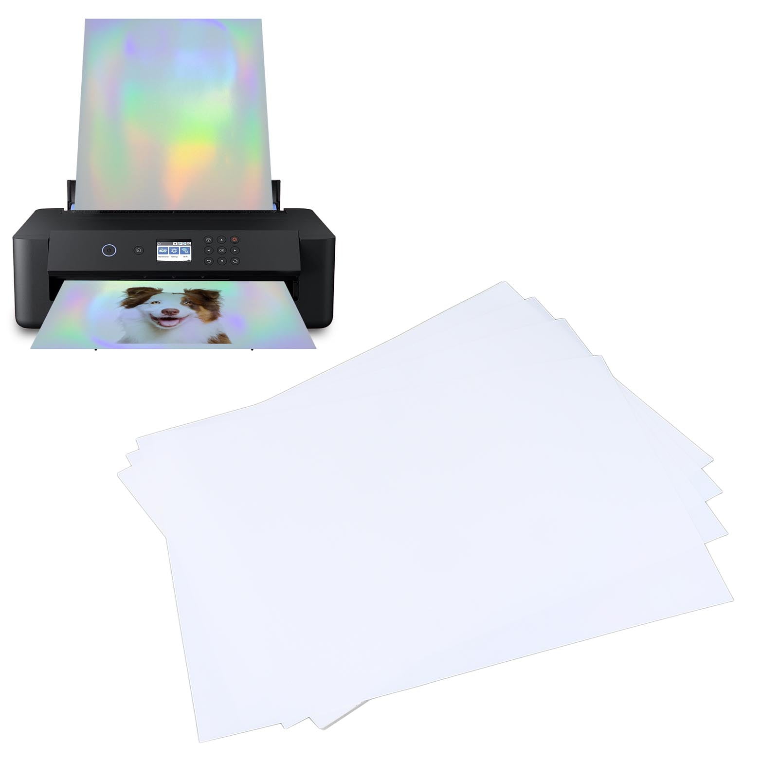 Holographic Sticker Paper§holographic Glossy Sticker Paper§sticker Paper For Inkjet Printer§sticker Printer Paper§printable Sticker Paper§glossy Sticker Paper 20 Sheets