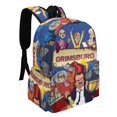 thumbnail image 2 of Grimsburg Adjustable Backpack Laptop Daypack Student School Bookbag Satchel Half Printed Rucksack, 2 of 8