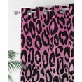thumbnail image 2 of Ombre Leopard Thermal Insulated Blackout Curtains for Bedroom 96 Length Print Pink to Gray Gradient Room Darkening Curtain 1 Panel Grommet Window Curtain Drape for Living Room Nursery Room, 2 of 7
