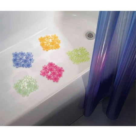 iDesign Blumz Tub Treadz, Set of 6, Assorted