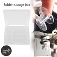 thumbnail image 3 of ODOMY Empty Box With 25 Bobbins Sewing Machine Plastic Spools for Home Handwork Access, 3 of 10