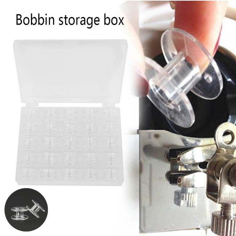 SINGER Class 15J Bobbin Set, Black and White Threaded Bobbins, Unthreaded  Bobbins, Bobbin Storage Rings, 48 PCs 