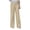 j-Beige24675, variant on LIIPEE Women Pants Casual Solid Color High Waist Straight Wide Leg Pants Fashionable Buttons Cotton Linen Baggy Pants Ladies Spring Summer Comfortable Soft Breathable Daily Trousers,Beige,L