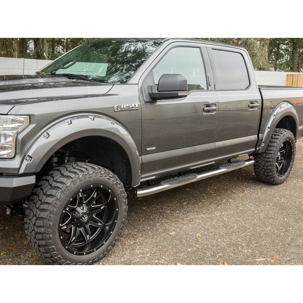 Ionic 'Pro' Series 5" Stainless Curved Nerf Bars 20152018 Dodge Ram