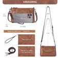 thumbnail image 3 of Bandolera Switrock Small para mujer de piel vegana, 3 of 6
