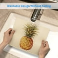 thumbnail image 5 of Pineapple Mouse Pad Aesthetic Tropical Fruit Modern Country Rustic Art Beige Yellow Green Polyester Rubber Waterproof Decorative Perfect for Library, Office, or Home Square 9.5x7.9 Inch, 5 of 6