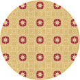 thumbnail image 1 of Ahgly Company Machine Washable Indoor Round Transitional Pumpkin Orange Area Rugs, 7' Round, 1 of 7