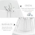 thumbnail image 3 of Crystal Bride Wedding Hair Pins Bridal Hair Piece Wedding Hair Accessories for Women and Girls (Pack of 5) (A Silver), 3 of 4