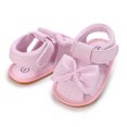 thumbnail image 2 of Kids Sandals Girls Sneakers Pattern Cute Bow Decoration Hook Loop Breathable Sandals Girls Summer Shoes,Size 0 Months-6 Months, 2 of 9